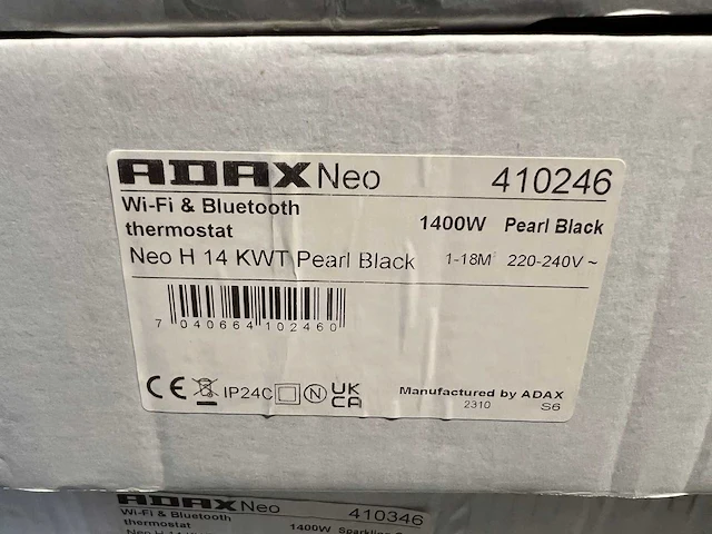 Adax - neo h14 kw - elektrische convector warmtepaneel (4x) - afbeelding 4 van  6
