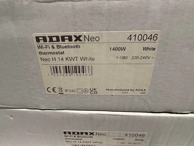 Adax - neo h14 kw - elektrische convector warmtepaneel (4x) - afbeelding 3 van  6