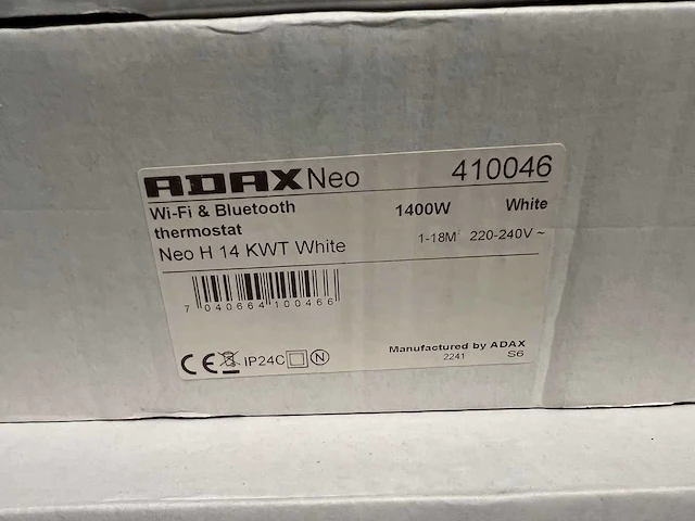 Adax - neo h14 kw - elektrische convector warmtepaneel (4x) - afbeelding 4 van  6