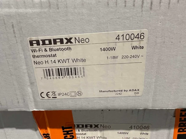Adax - neo h14 kw - elektrische convector warmtepaneel (4x) - afbeelding 3 van  6