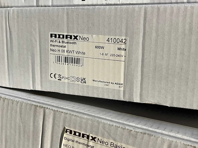 Adax - neo h20 kwt - elektrische convector warmtepaneel (3x) - afbeelding 3 van  4