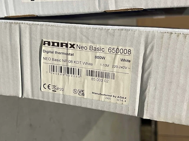 Adax - neo h20 kwt - elektrische convector warmtepaneel (3x) - afbeelding 4 van  4