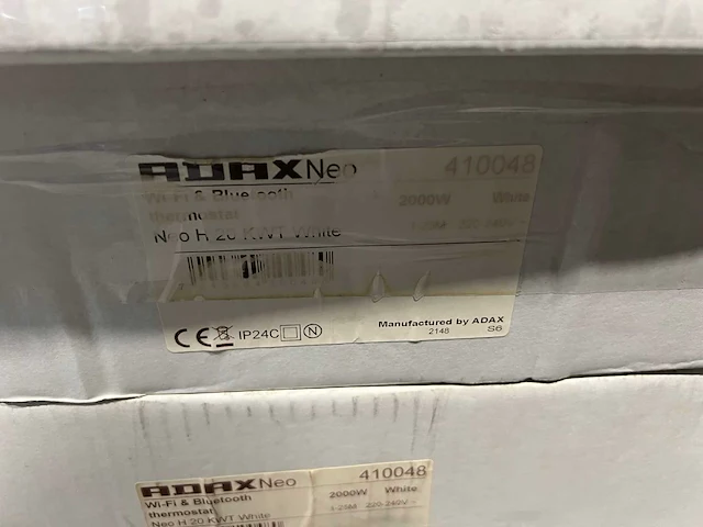 Adax - neo h20 kwt - elektrische convector warmtepaneel (4x) - afbeelding 2 van  5