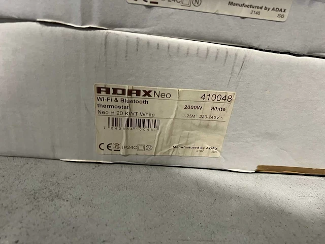 Adax - neo h20 kwt - elektrische convector warmtepaneel (4x) - afbeelding 3 van  5