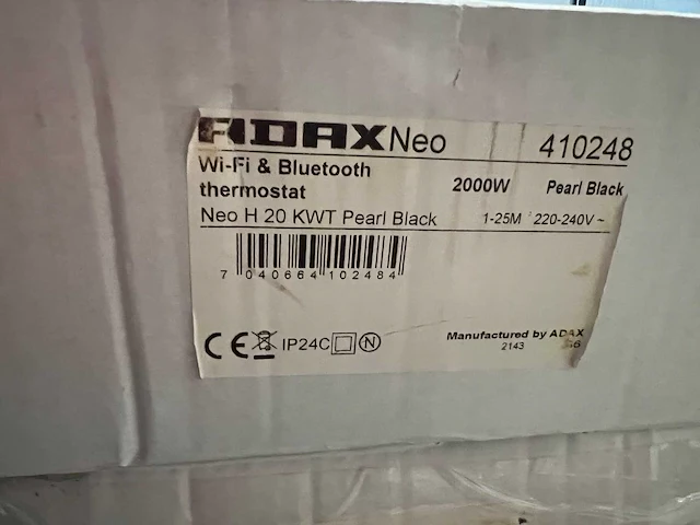 Adax - neo h20 kwt - elektrische convector warmtepaneel (4x) - afbeelding 4 van  5