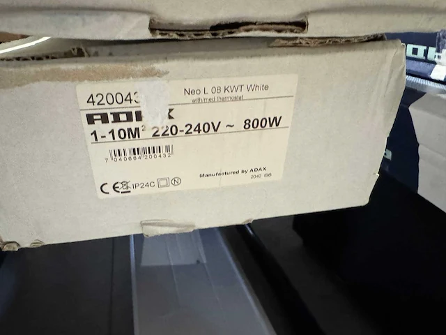 Adax - neo l 08 kwt - elektrische convector warmtepaneel (2x) - afbeelding 4 van  4