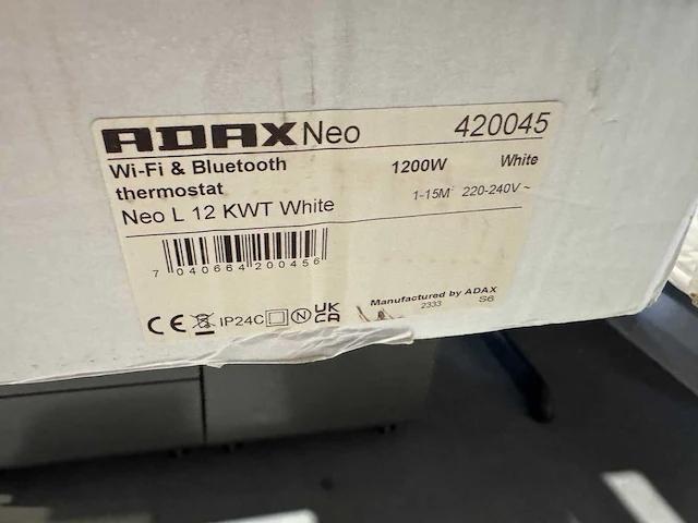 Adax - neo l 12 kwt - elektrische convector warmtepaneel (3x) - afbeelding 4 van  5