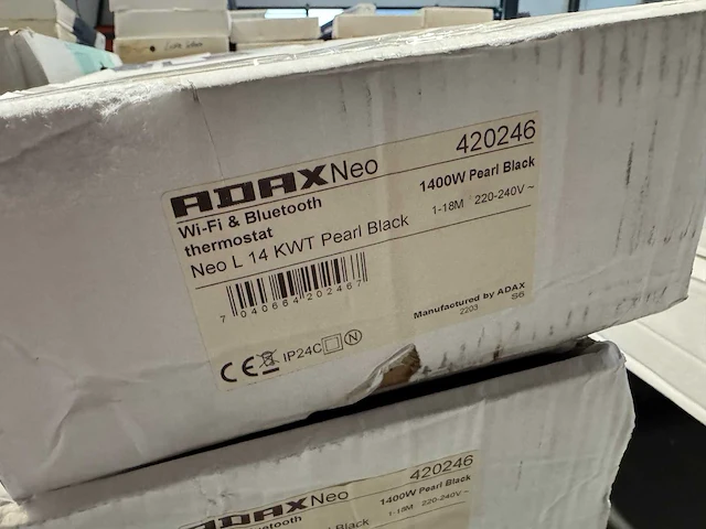Adax - neo l 14 kwt - elektrische convector warmtepaneel (2x) - afbeelding 3 van  4