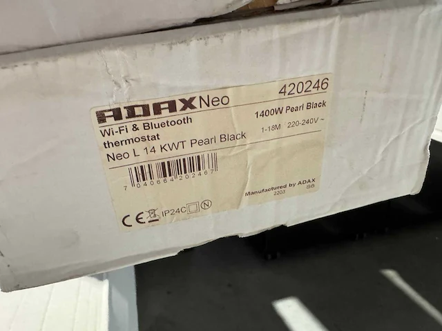 Adax - neo l 14 kwt - elektrische convector warmtepaneel (2x) - afbeelding 4 van  4