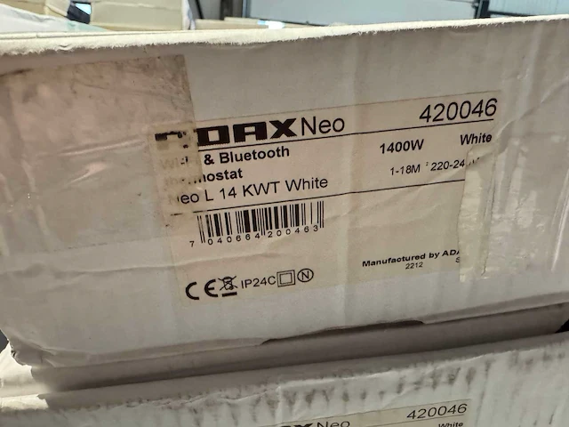 Adax - neo l 14 kwt - elektrische convector warmtepaneel (2x) - afbeelding 3 van  4