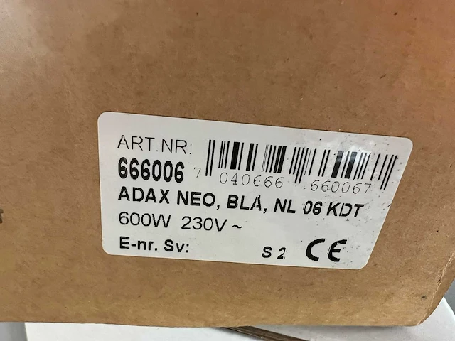 Adax - neo nl 06 kdt blauw - elektrische verwarming (2x) - afbeelding 3 van  3