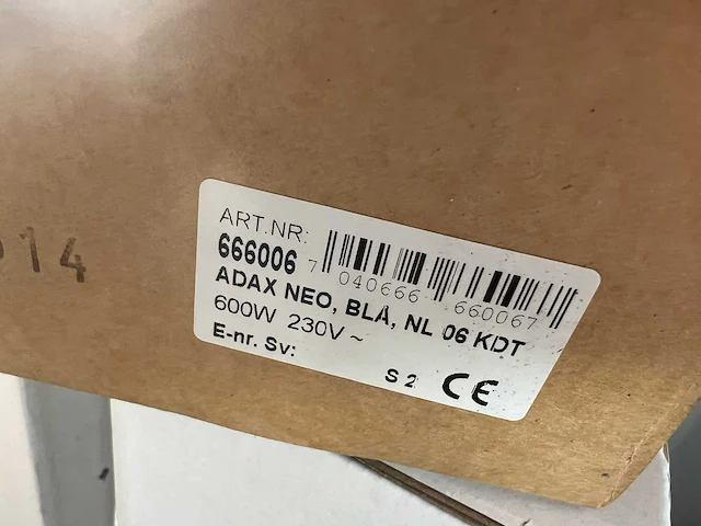 Adax - neo nl 06 kdt blauw - elektrische verwarming - afbeelding 2 van  2