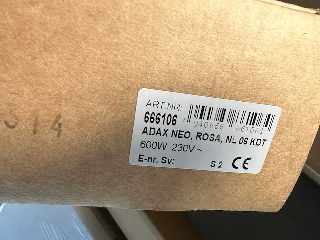 Adax - neo nl 06 kdt rose - elektrische verwarming (2x) - afbeelding 3 van  3