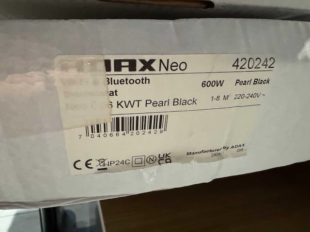 Adax, glamox - neo - elektrische convector warmtepaneel (2x) - afbeelding 4 van  4
