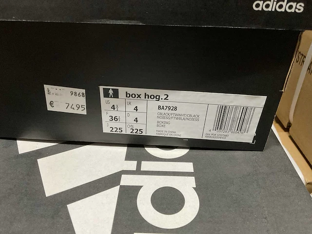 Adidas - box hog.2 - ba7928 - paar boks schoenen (maat 36 2/3) - afbeelding 2 van  2
