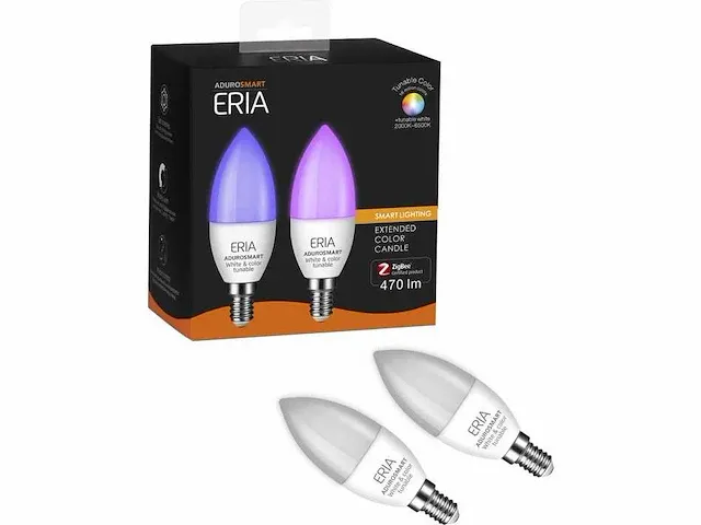 Adurosmart lichtbron e14 candle tunable colour (2x) - afbeelding 1 van  2