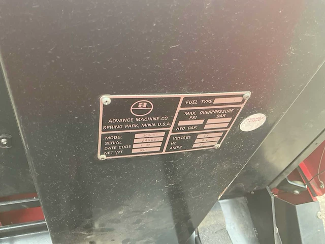 Advance retriever 3600b zelfrijdende veegmachine - afbeelding 9 van  9