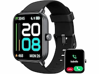 Aeac dames smartwatch met telefoonfunctie 1,8 ip68 zwart - afbeelding 1 van  1