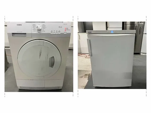 Aeg - aeg droger + liebherr vriezer tafelmodel - afbeelding 1 van  14