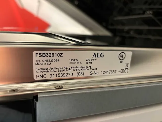 Aeg - fsb32610z - vaatwasser (c) - afbeelding 3 van  3