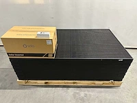 Aeg - set van 14 full black zonnepanelen (375 wp) met solis 5.0k omvormer (3-fase)