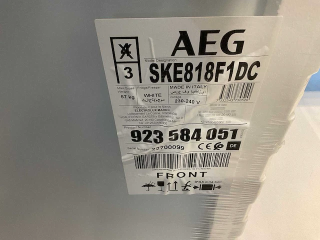 Aeg - ske818f1dc - koelkast - afbeelding 2 van  2