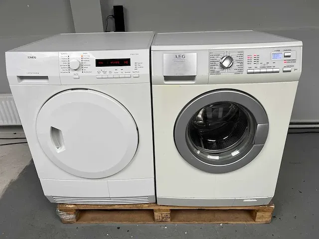 Aeg - wasmachine + aeg droger - afbeelding 1 van  11