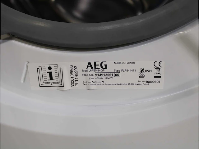 Aeg 6000 series | lavamat prosense technology wasmachine & aeg 6000 series | lavatherm prosense technology droger - afbeelding 5 van  8