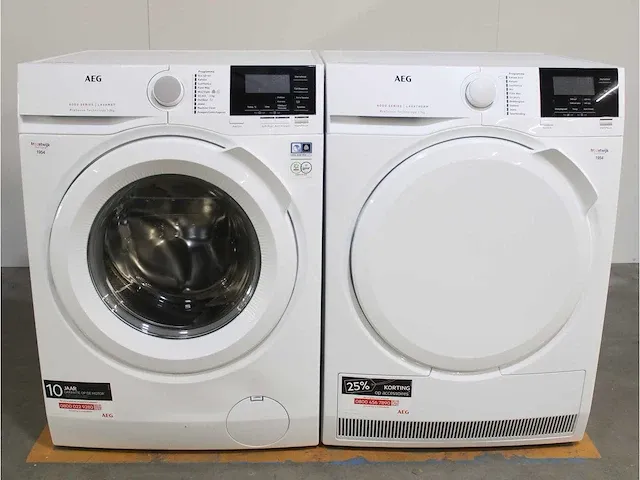 Aeg 6000 series | lavamat prosense technology wasmachine & aeg 6000 series | lavatherm prosense technology droger - afbeelding 1 van  8