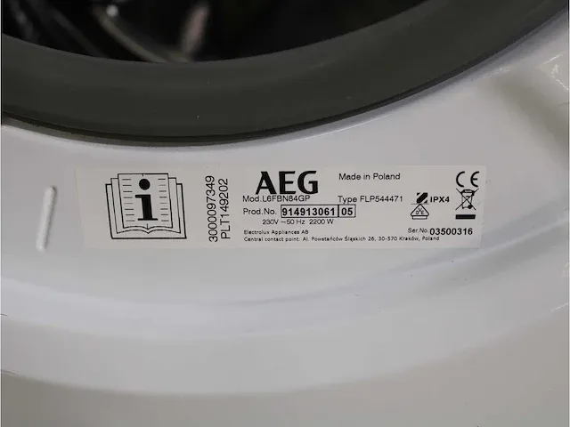 Aeg 6000 series | lavamat prosense technology wasmachine & aeg 6000 series | lavatherm prosense technology droger - afbeelding 5 van  8