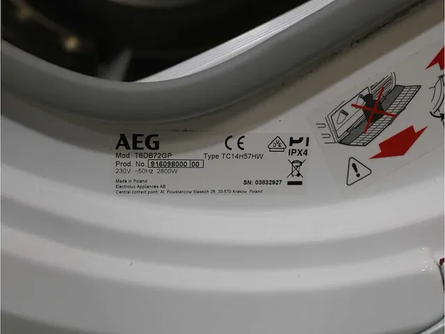 Aeg 6000 series | lavamat prosense technology wasmachine & aeg 6000 series | lavatherm prosense technology droger - afbeelding 8 van  8