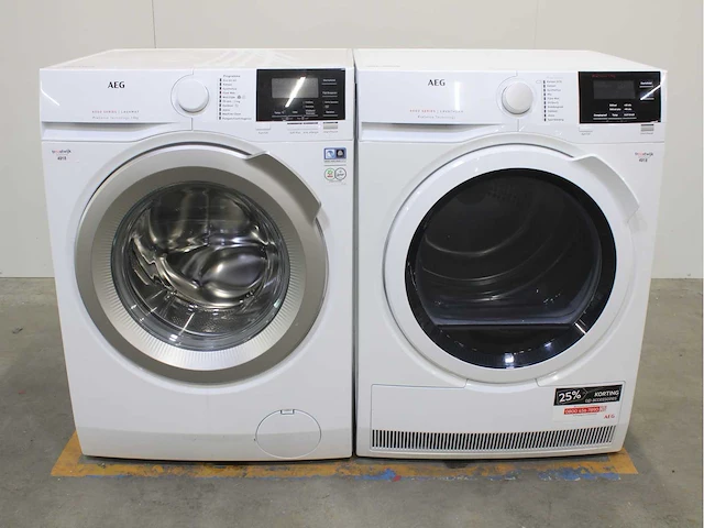 Aeg 6000 series | lavamat prosense technology wasmachine & aeg 6000 series | lavatherm prosense technology wasdroger - afbeelding 1 van  8