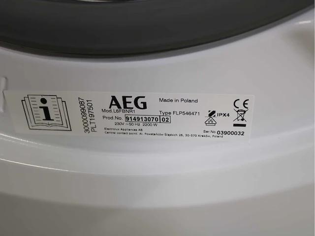 Aeg 6000 series | lavamat prosense technology wasmachine & aeg 6000 series | lavatherm prosense technology wasdroger - afbeelding 5 van  8