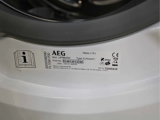 Aeg 6000 series | lavamat prosense technology wasmachine & aeg 6000 series | lavatherm prosense technology wasdroger - afbeelding 5 van  8