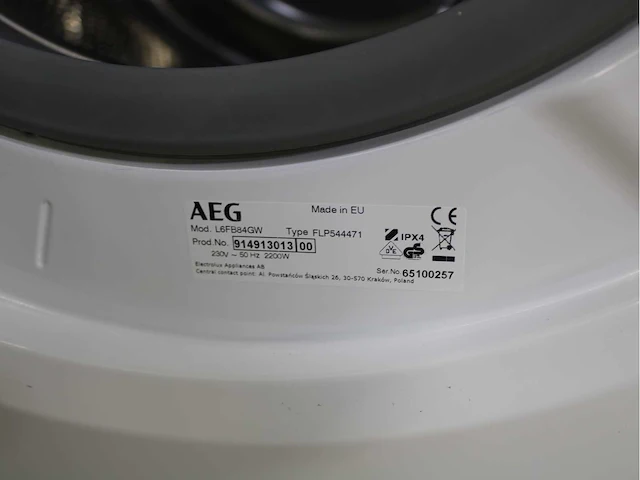 Aeg 6000 series | lavamat prosense technology wasmachine & aeg 6000 series | lavatherm prosense technology wasdroger - afbeelding 5 van  8