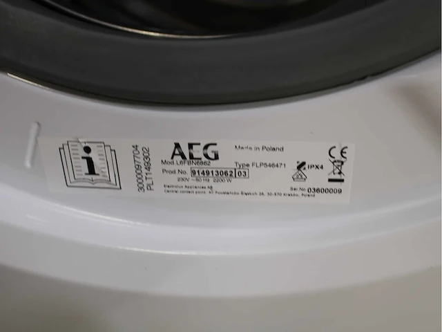 Aeg 6000 series | lavamat prosense technology wasmachine & aeg 6000 series | lavatherm prosense technology wasdroger - afbeelding 5 van  8