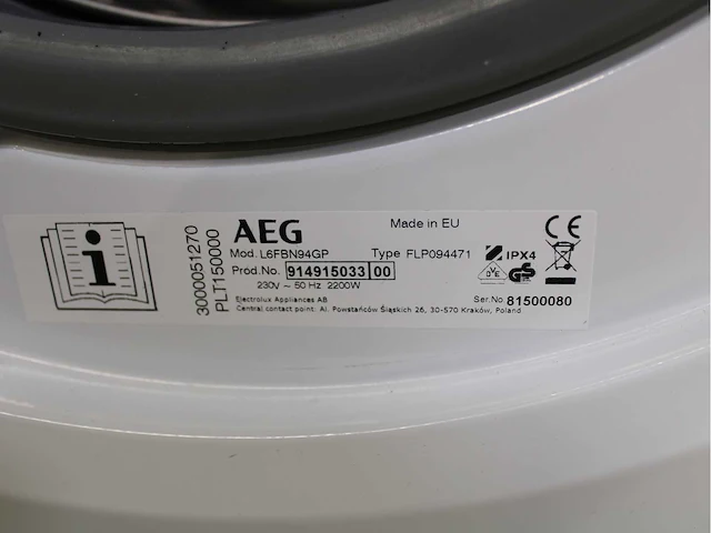 Aeg 6000 series | lavamat prosense technology wasmachine & aeg 6000 series | lavatherm prosense technology wasdroger - afbeelding 5 van  8