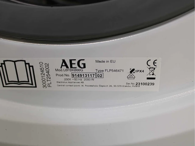 Aeg 6000 series | lavamat prosense technology wasmachine & aeg 6000 series | lavatherm prosense technology wasdroger - afbeelding 5 van  8