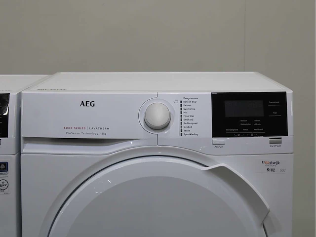 Aeg 6000 series | lavamat prosense technology wasmachine & aeg 6000 series | lavatherm prosense technology wasdroger - afbeelding 6 van  8