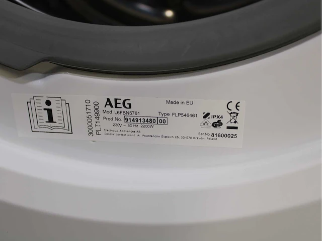 Aeg 6000 series | lavamat prosense technology wasmachine & aeg 6000 series | lavatherm prosense technology wasdroger - afbeelding 5 van  8