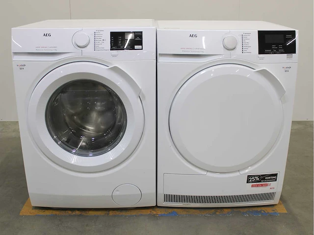 Aeg 6000 series | lavamat prosense technology wasmachine & aeg 6000 series | lavatherm prosense technology wasdroger - afbeelding 1 van  8