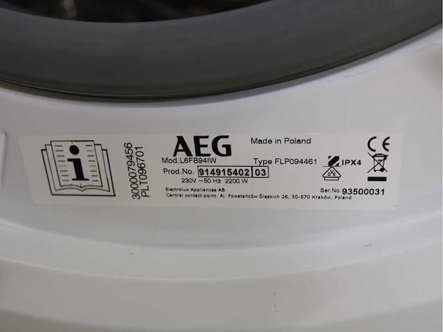 Aeg 6000 series | lavamat prosense technology wasmachine & aeg 6000 series | lavatherm prosense technology wasdroger - afbeelding 5 van  8