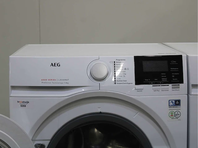 Aeg 6000 series | lavamat prosense technology wasmachine & aeg 6000 series | lavatherm prosense technology wasdroger - afbeelding 3 van  8