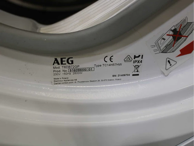 Aeg 6000 series | lavamat prosense technology wasmachine & aeg 6000 series | lavatherm prosense technology wasdroger - afbeelding 8 van  8