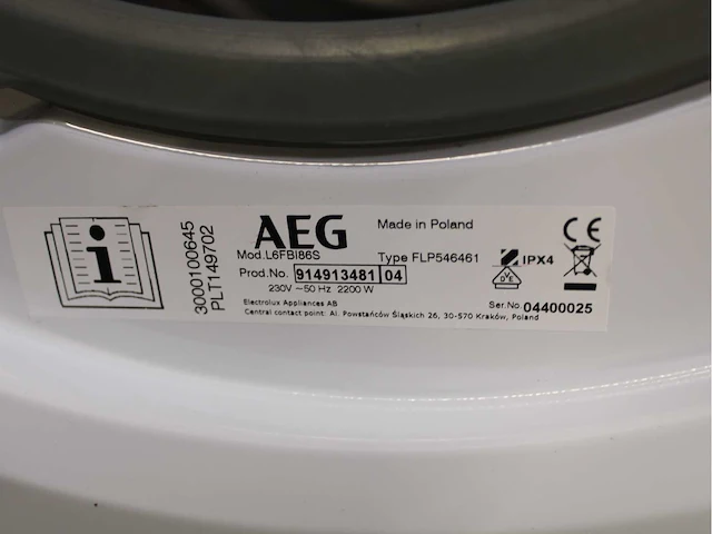 Aeg 6000 series | lavamat prosense technology wasmachine & aeg 6000 series | lavatherm prosense technology wasdroger - afbeelding 5 van  8