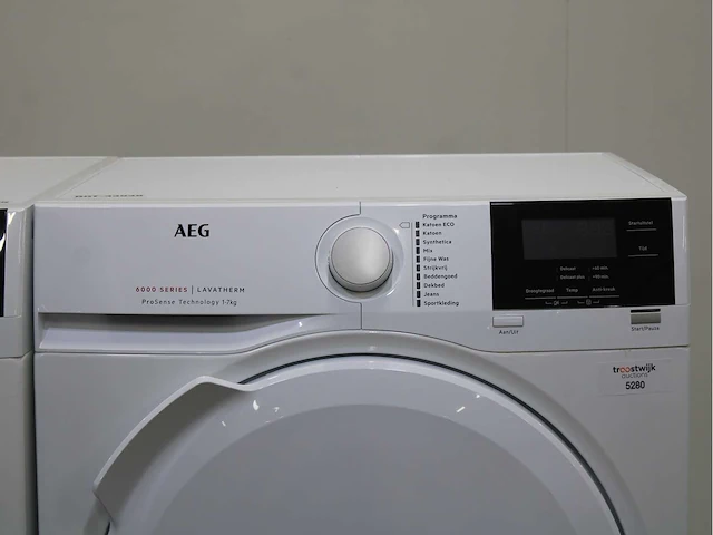 Aeg 6000 series | lavamat prosense technology wasmachine & aeg 6000 series | lavatherm prosense technology wasdroger - afbeelding 6 van  8