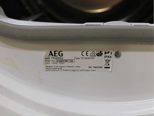 Aeg 6000 series | lavamat prosense technology wasmachine & aeg 6000 series | lavatherm prosense technology wasdroger - afbeelding 8 van  8