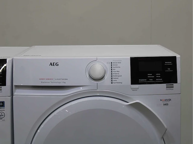 Aeg 6000 series | lavamat prosense technology wasmachine & aeg 6000 series | lavatherm prosense technology wasdroger - afbeelding 6 van  8