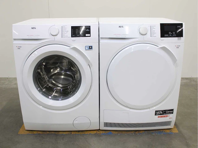 Aeg 6000 series | lavamat prosense technology wasmachine & aeg 6000 series | lavatherm prosense technology wasdroger - afbeelding 1 van  8