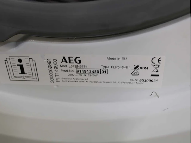 Aeg 6000 series | lavamat prosense technology wasmachine & aeg 6000 series | lavatherm prosense technology wasdroger - afbeelding 5 van  6